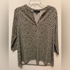 JASMINE & JULIANA Leopard Print Women's Top